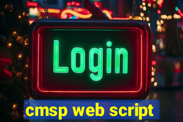 cmsp web script